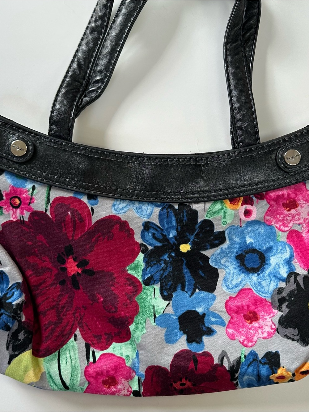 Thirty-One Skirt Purse with Interchangeable Watercolor Floral Skirt - Picture 5 of 8